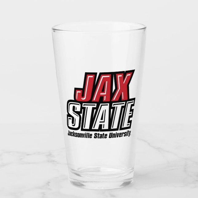 Verre Logo d'état de Jacksonville State University JAX S (Devant)