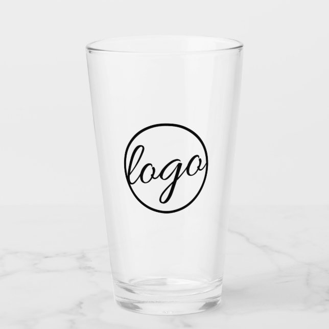 Verre Logo du bar d'affaires du restaurant personnalisé (Devant)