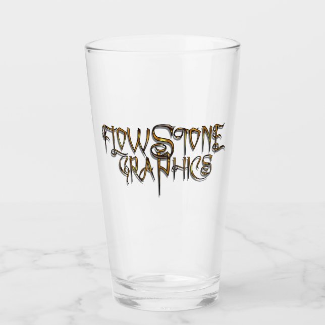 Verre Logo graphique Flowstone (Devant)