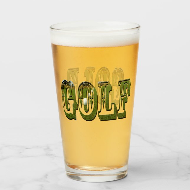 Verre Logo Green Golf Picture, (Devant (rempli))