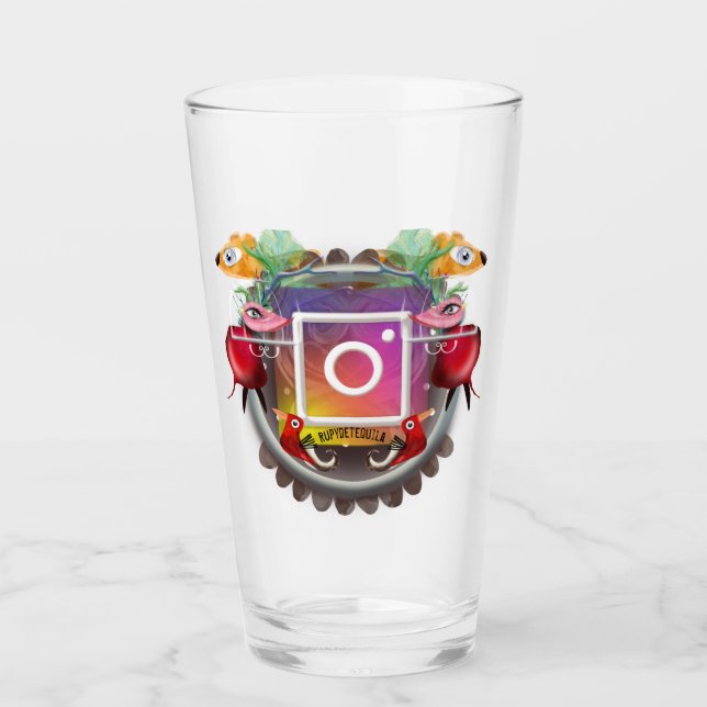 Verre Logo Instagram Ours (Devant)