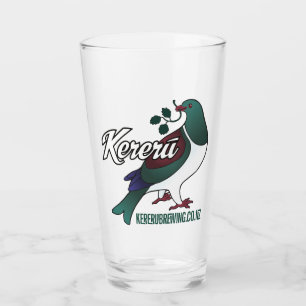 Verre Logo Kereru avec oiseau