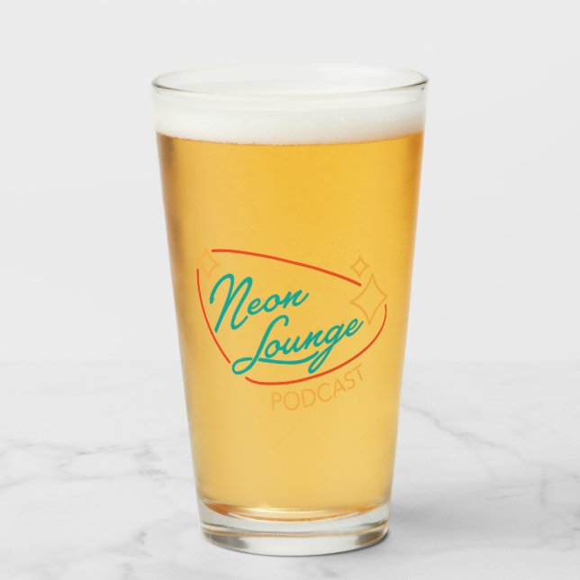 Verre Logo Neon Lounge (Devant (rempli))