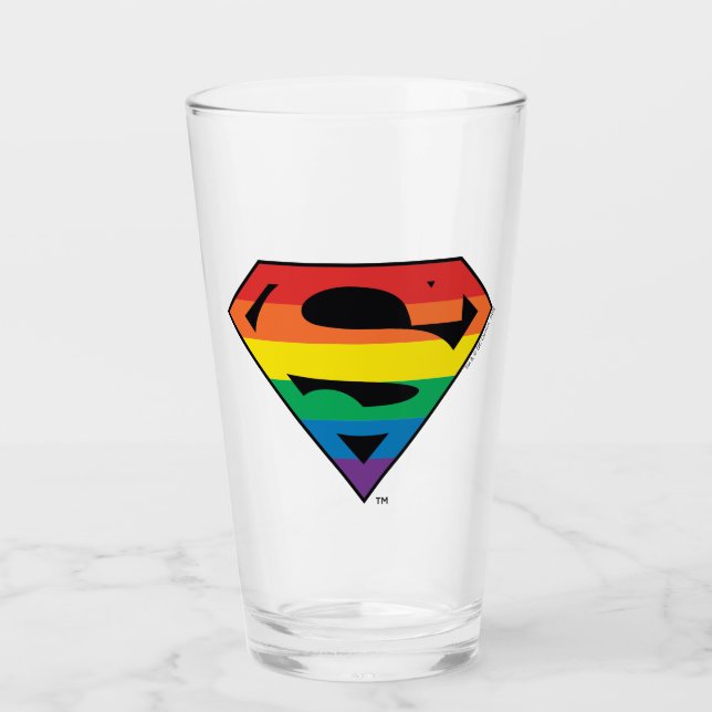 Verre Logo Rainbow de Superman (Devant)