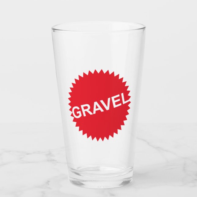 Verre Logo rouge Gravel Cycling (Devant)