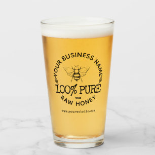 Verre Logo sur mesure Farmhouse Apia Cute Bumblebee Hone