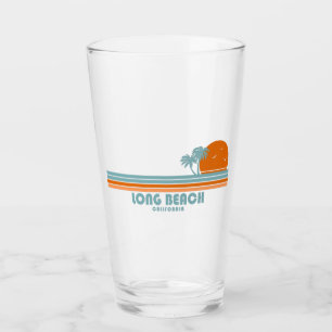 Verre Long Beach Californie Sun Palm Trees