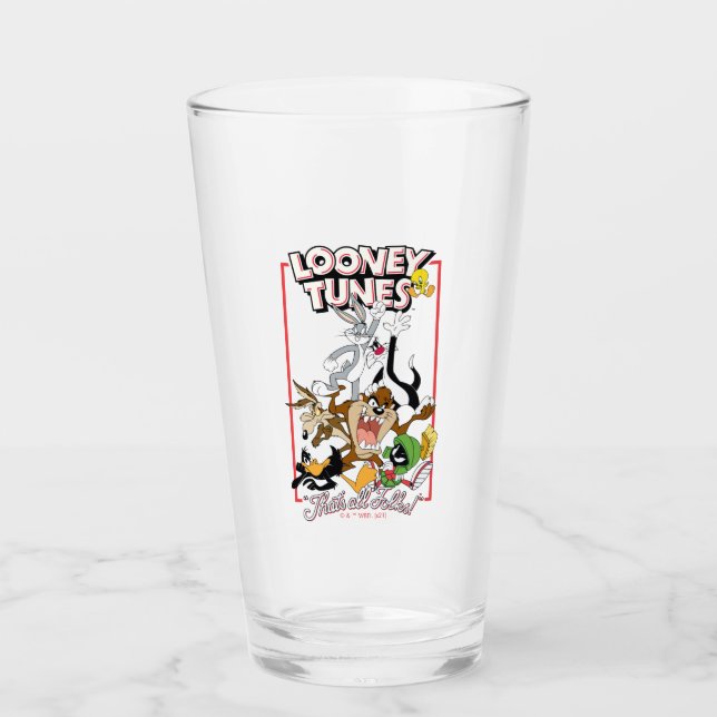 Verre LOONEY TUNES™ "C'EST TOUS LES FOLKS!™" Pile de gro (Devant)