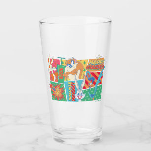 Verre LOONEY TUNES™   Joyeux Motif de vacances