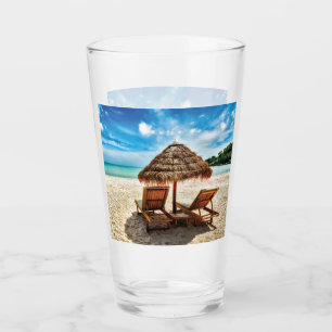 Verre Lounge on beach throw pillow
