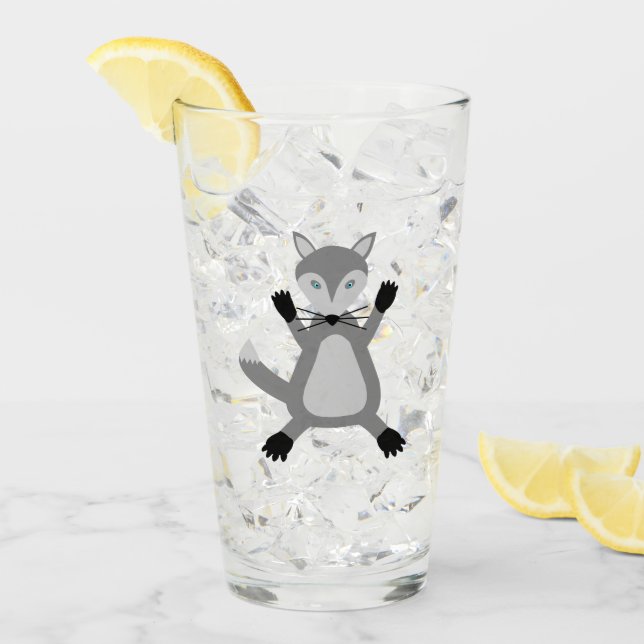 Verre Loup d'Halloween mignon (Devant glace)