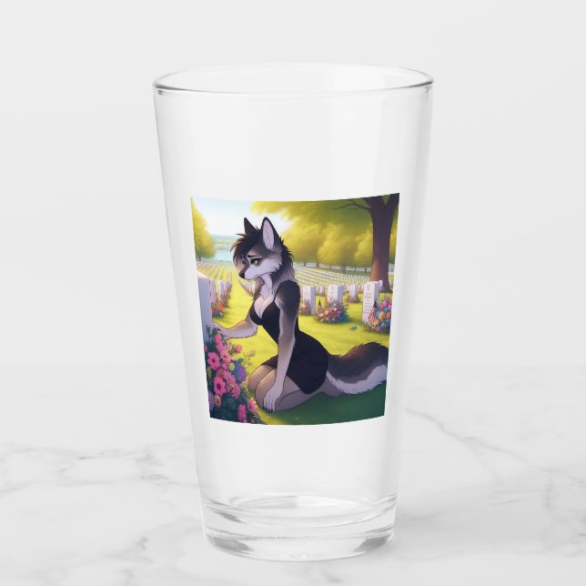 Verre Louve veuve de guerre  (Devant)