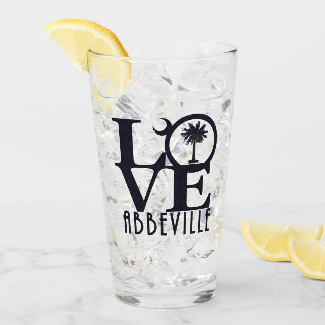 Verre LOVE Abbeville SC (Devant glace)