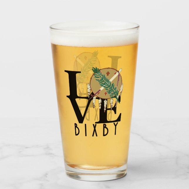 Verre LOVE Bixby Oklahoma (Devant (rempli))