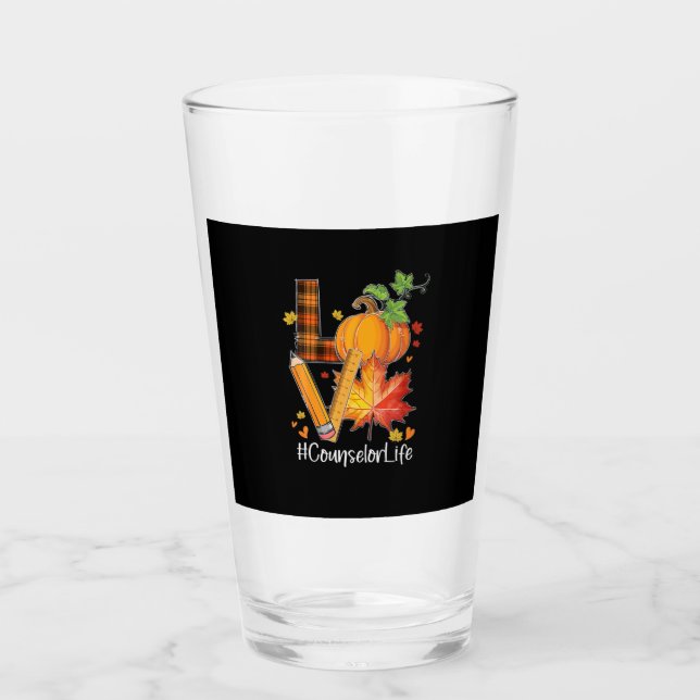 Verre LOVE Counselor Life Fall Leaves Autumn Season Pump (Devant)