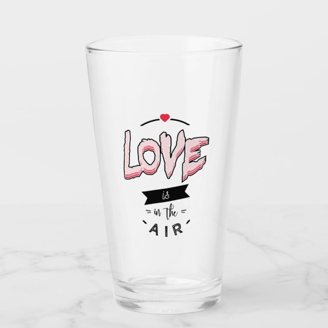 Verre Love is in the air-glass (Devant)