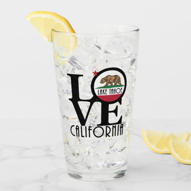 Verre LOVE Lake Tahoe (Devant glace)