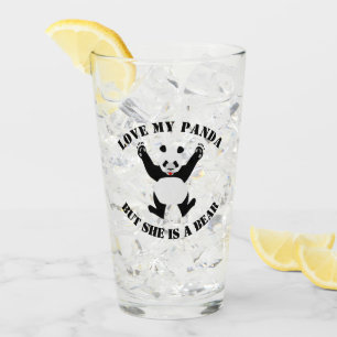 Verre Love My Panda, mais elle est une ours