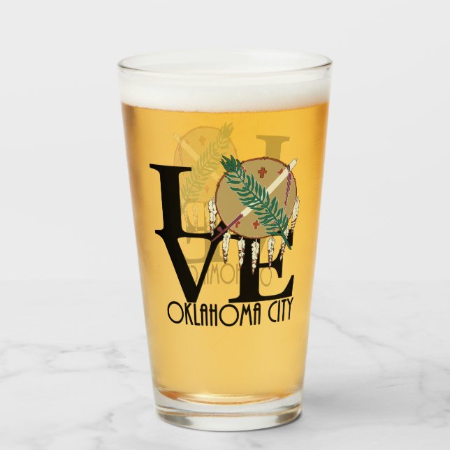 Verre LOVE Oklahoma City (Dos (rempli))