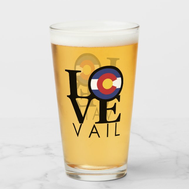 Verre LOVE Vail Colorado (Dos (rempli))