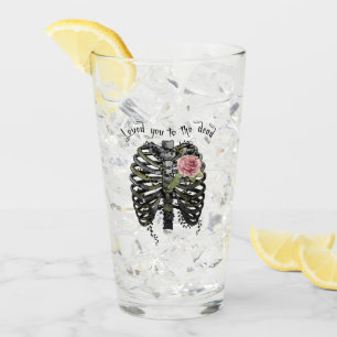 Verre Loved You to Dead - Cage de côtes gothiques