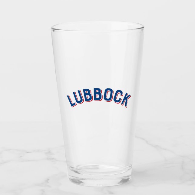 Verre Lubbock, Texas Vintage Arch (Devant)
