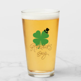 Verre Lucky Sips : St. Patrick's Day Edition - Logo dans