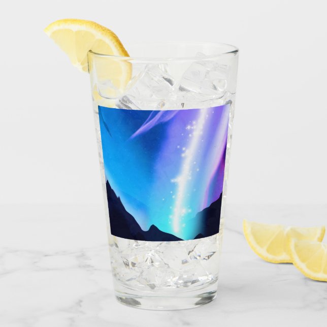 Verre Lumières du Nord (Devant glace)