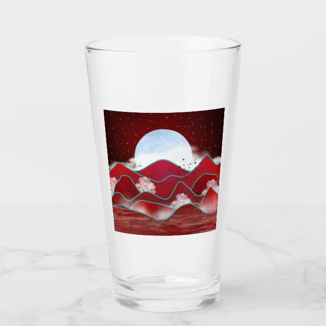 Verre Lune rouge (Devant)