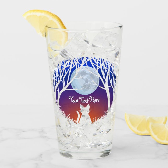 Verre Lunettes d'art de chat Lunettes de chat de graisse (Devant glace)