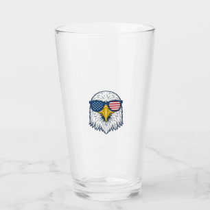 Verre Lunettes de soleil aigle patriotique dessin vector
