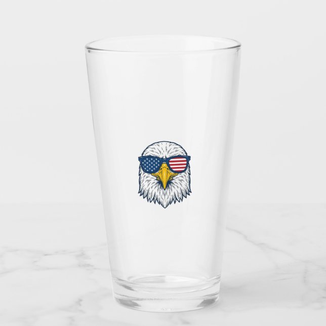 Verre Lunettes de soleil aigle patriotique dessin vector (Devant)