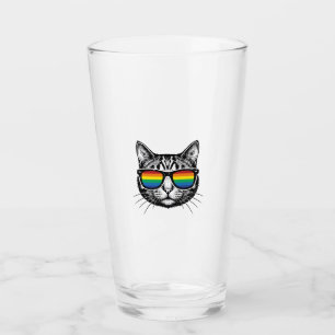 Verre Lunettes de soleil arc-en-ciel vintage Chat Fierté