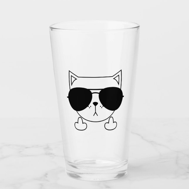 Verre Lunettes de soleil de chat (Devant)
