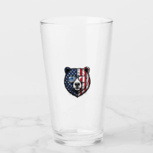 Verre Lunettes de soleil de l'ours patriotique Vintage V