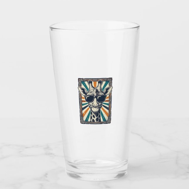 Verre Lunettes de soleil girafe vintage (Devant)