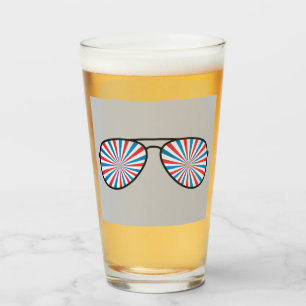 Verre Lunettes de soleil Patriotic PopArt