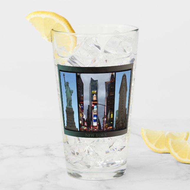 Verre Lunettes New York personnalisées Souvenirs New Yor (Devant glace)