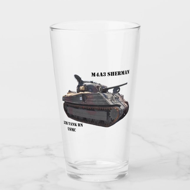 Verre M4A3 Sherman tank "Iwo Jima" vitre survivant (Devant)