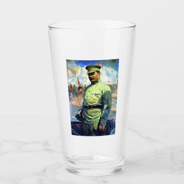 Verre M. Frunze - Officier de l'Armée soviétique, Fondat (Devant)