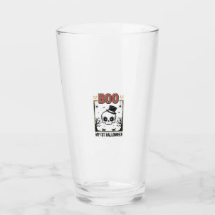 Verre Ma chemise de gravure vintage crâne de bébé Hallow