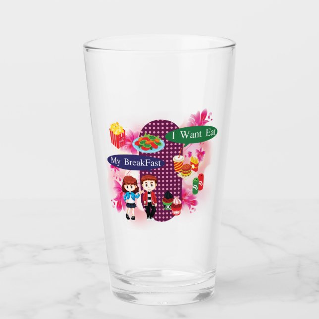 Verre Ma vaisselle de petit-déjeuner pour boissons (Devant)