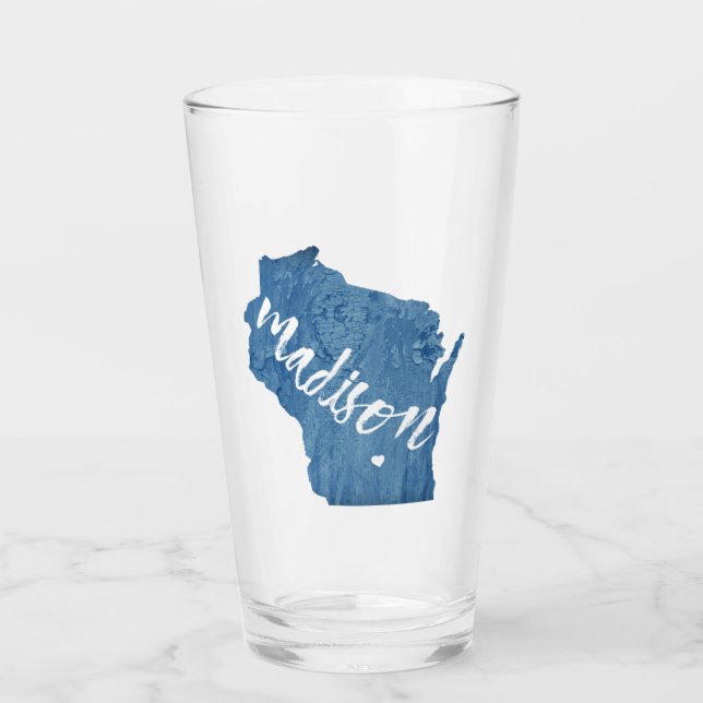 Verre Madison, Wisconsin Wood Grain (Devant)