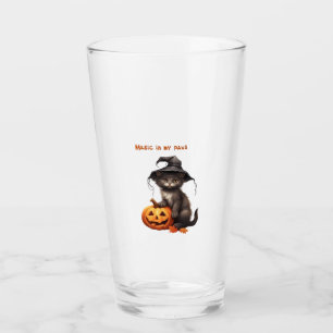 Verre Magie dans mes pattes � Halloween Chat Design T-sh