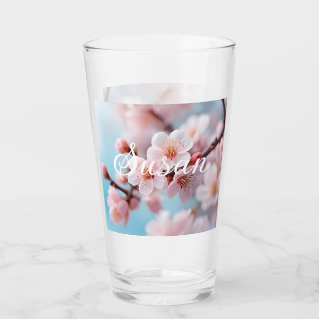 Verre Magie de Fleur de Cerisier Rose (Devant)