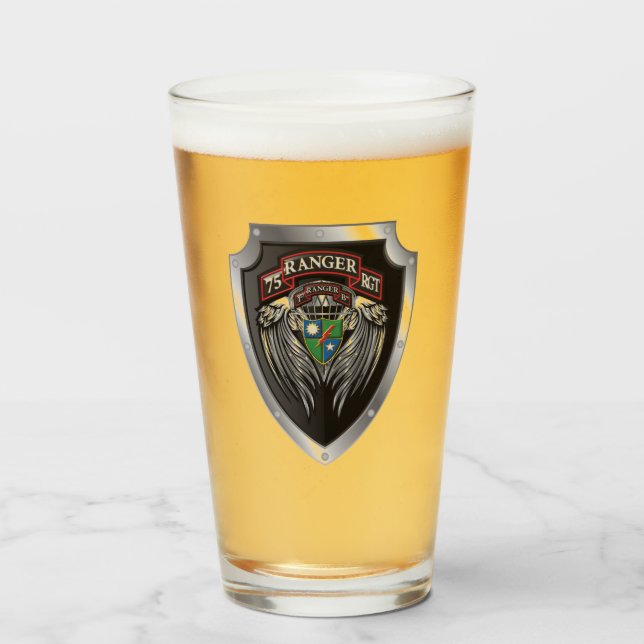 Verre Magnifique 1ère Bataille 75e Ranger Regimental Scr (Devant (rempli))