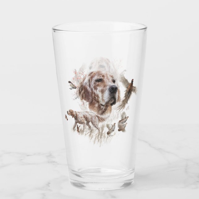 Verre Magnifique Setter , Art (Devant)