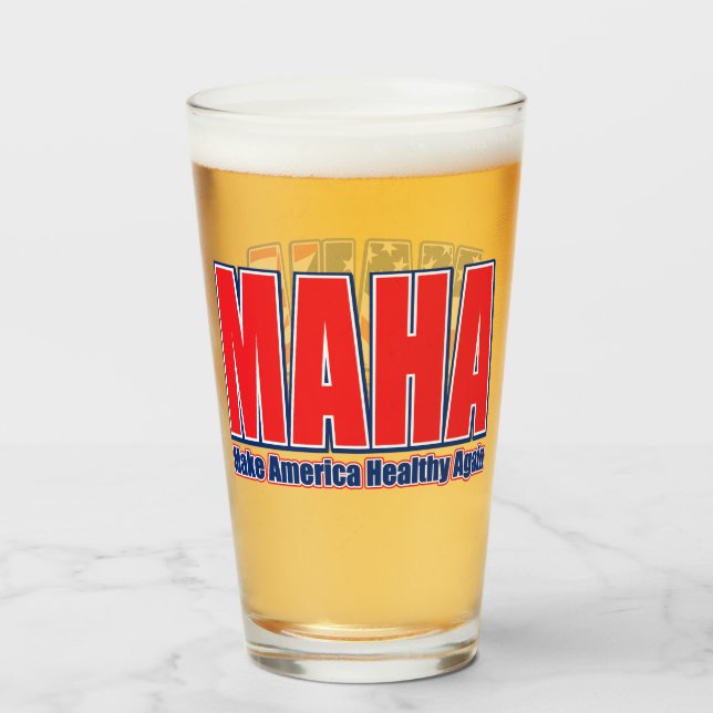 Verre MAHA, Rendre l'Amérique saine (Devant (rempli))