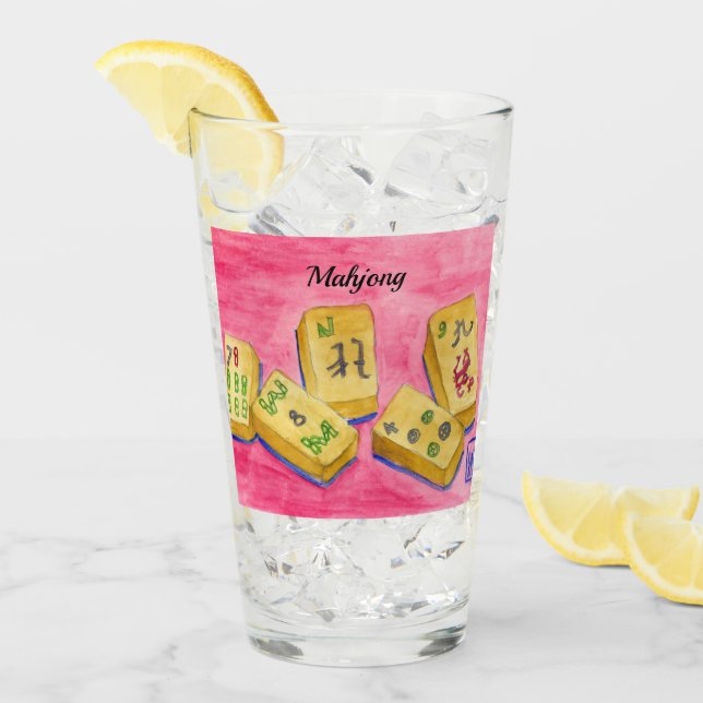 Verre Mahjong (Devant glace)