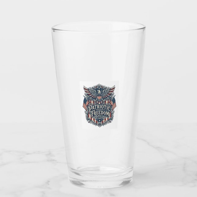 Verre Maillot graphique vectoriel floral occidental patr (Devant)